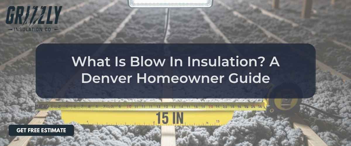 Featured hero image for "what is blow in insulation" by Grizzly Insulation Co.