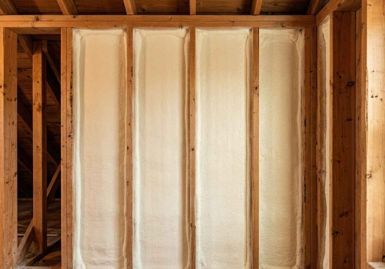 Insulation installation detail. Grizzly Insulation Co. serves Denver and surrounding areas.