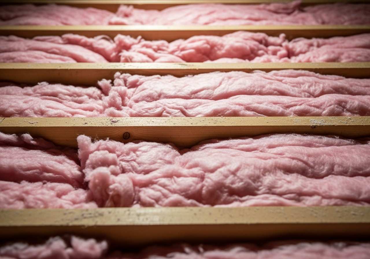 Insulation installation detail. Grizzly Insulation Co. serves Denver and surrounding areas.