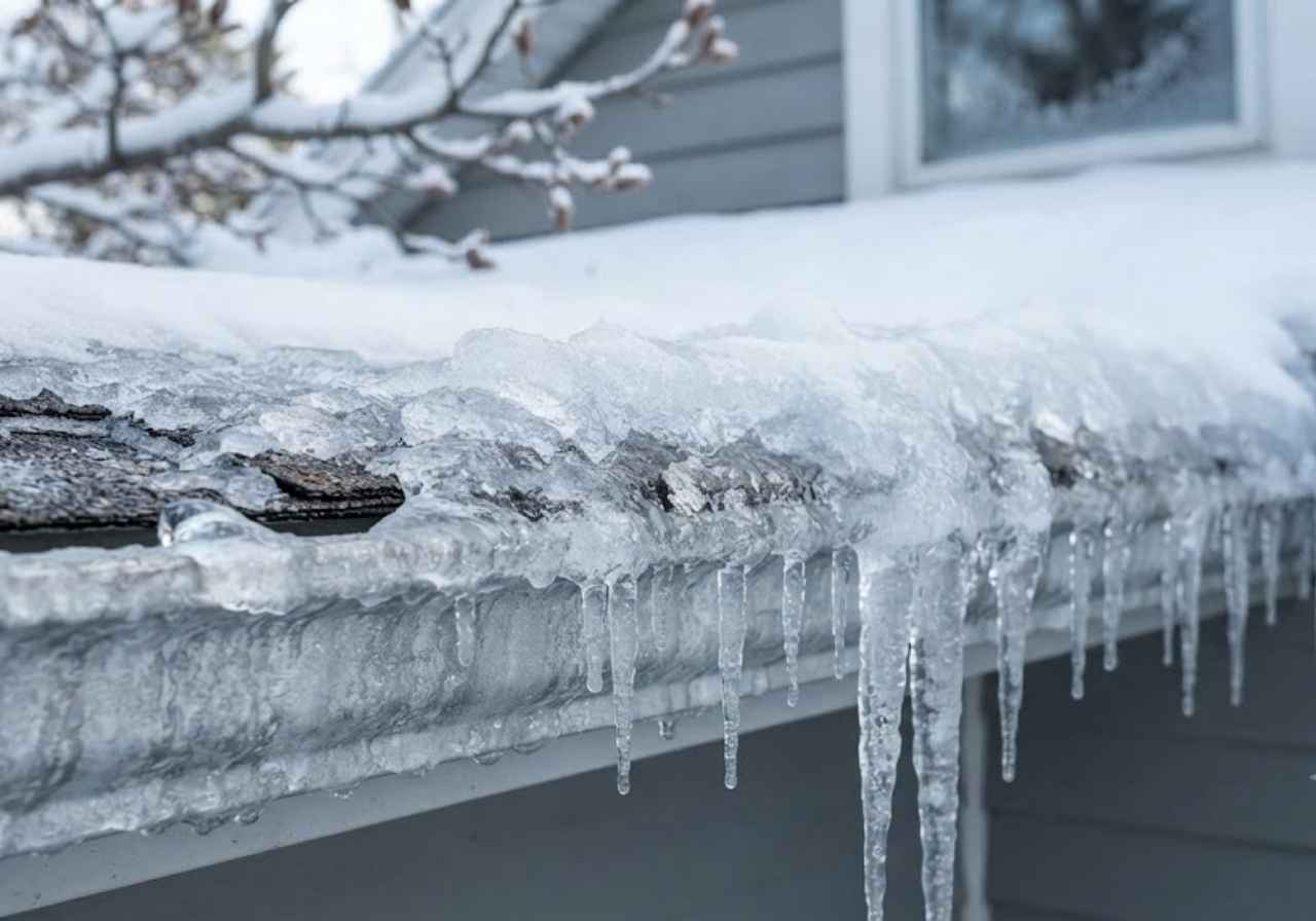 5. You Notice Ice Dams Forming on Your Roof