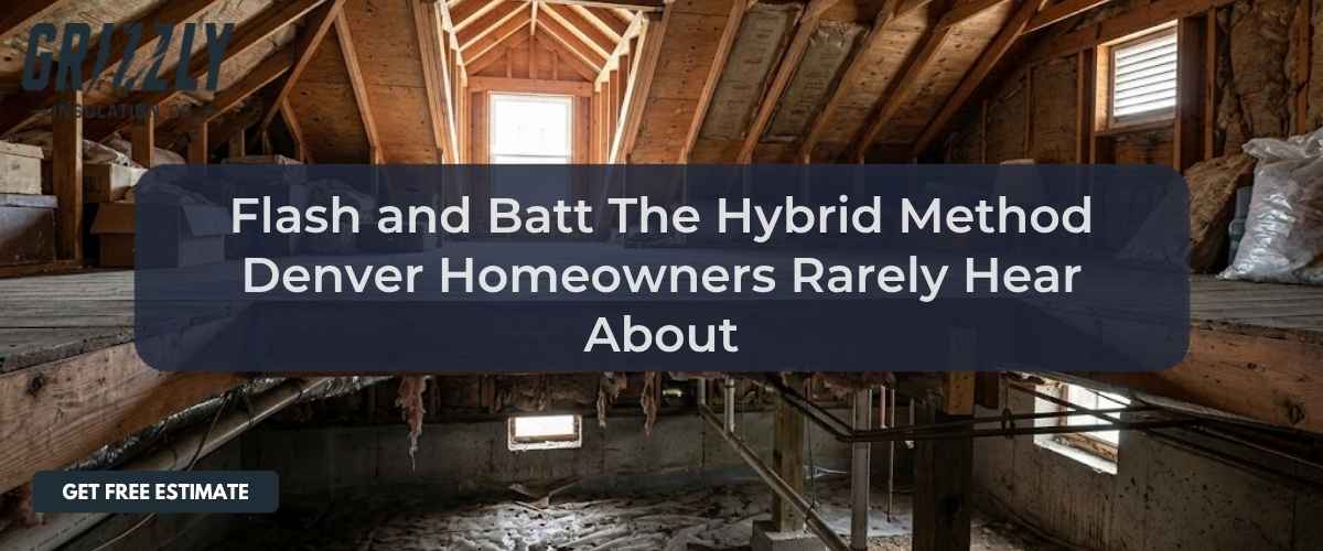 Flash and Batt: The Hybrid Method Denver Homeowners Rarely Hear About
