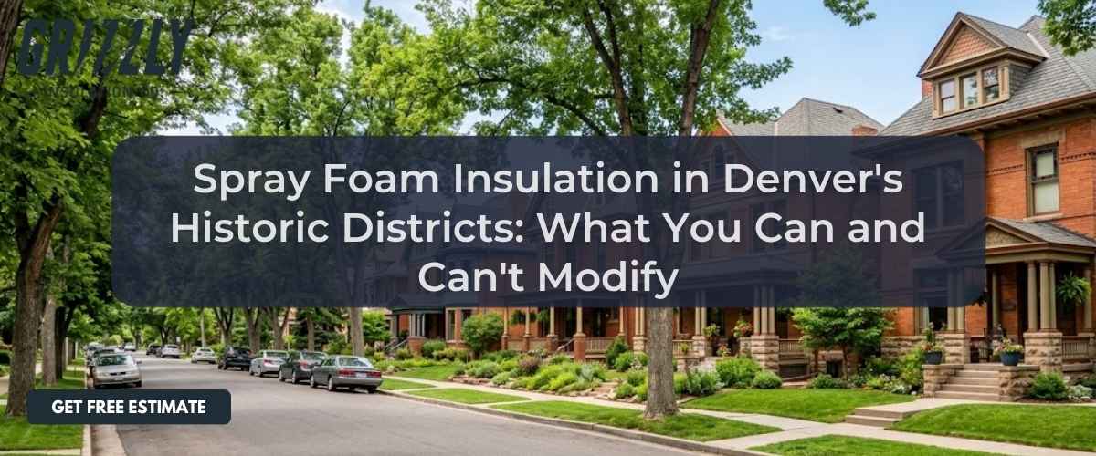Spray Foam Insulation in Denver's Historic Districts: What You Can and Can't Modify