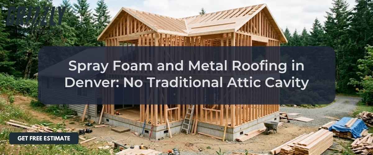 Spray Foam and Metal Roofing in Denver: No Traditional Attic Cavity