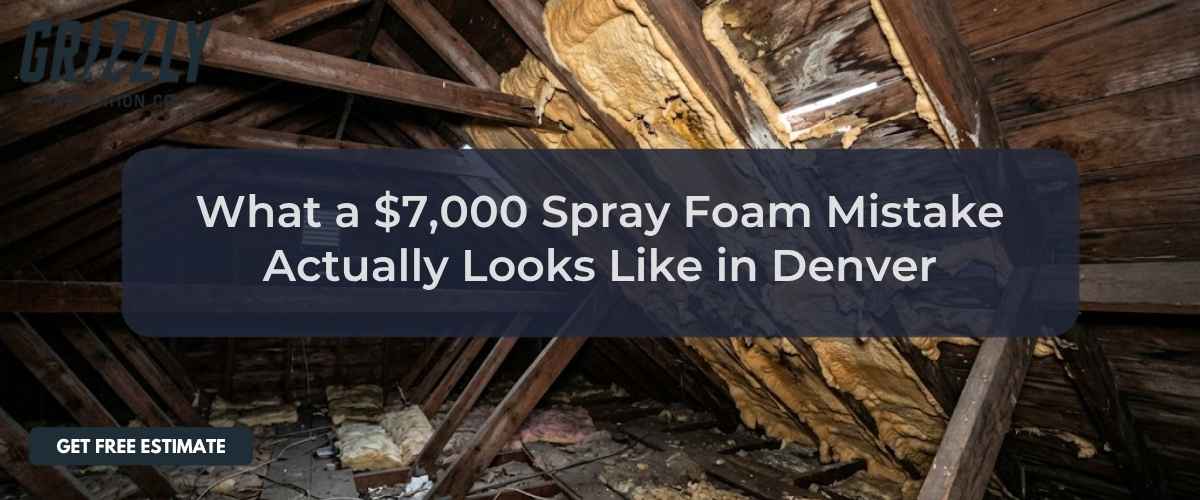 What a $7,000 Spray Foam Mistake Actually Looks Like in Denver