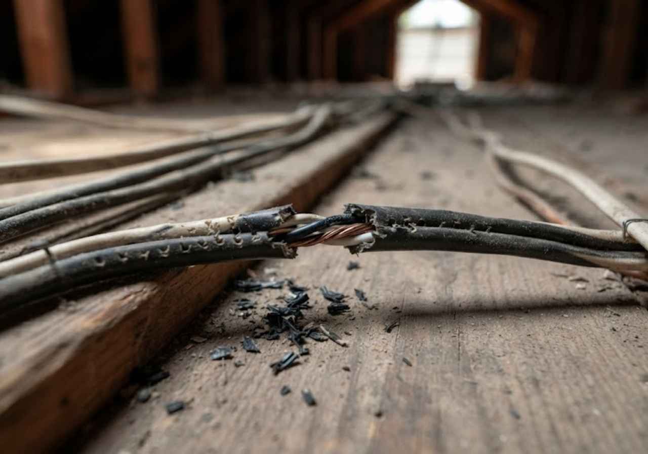 Chewed Wiring and the Fire Risk That Comes With It