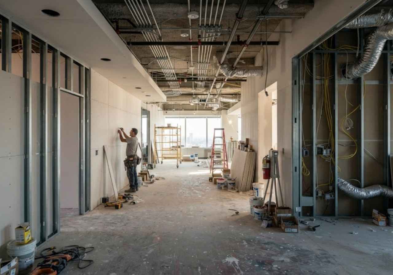 Partially finished Denver commercial tenant improvement