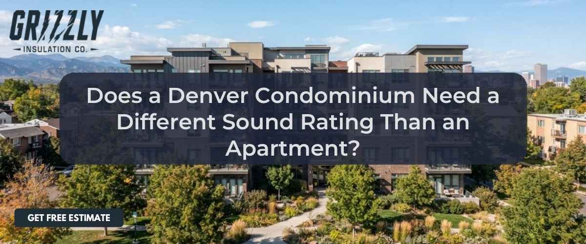 Does a Denver Condominium Need a Different Sound Rating Than an Apartment?