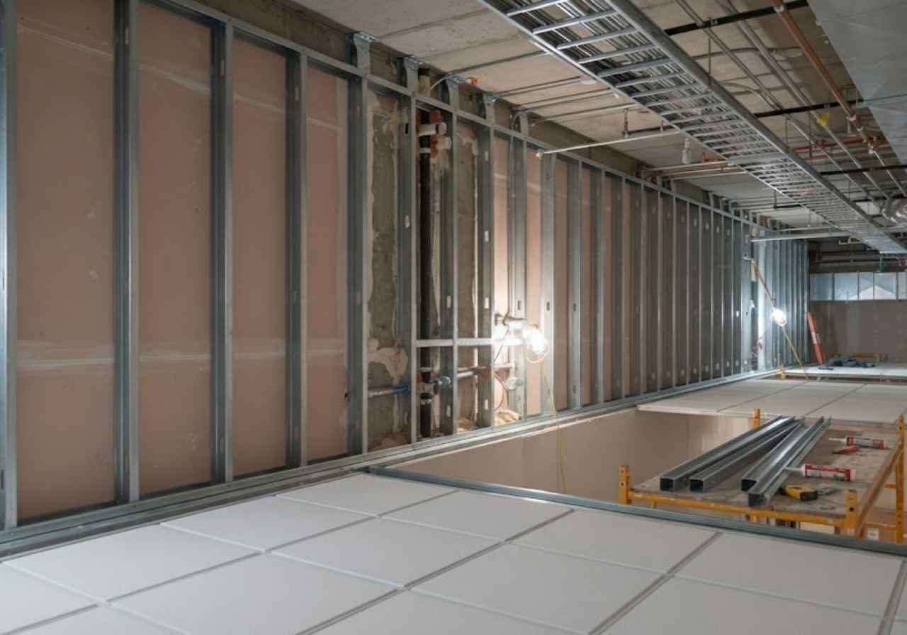 Denver hospital smoke barrier wall construction detail
