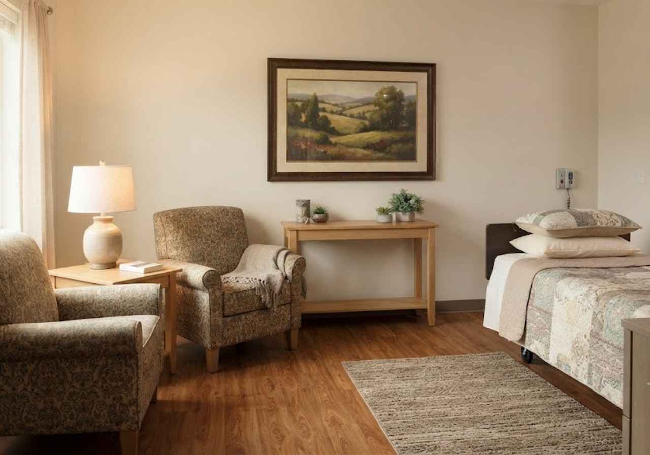 Comfortable assisted living resident room in Denver