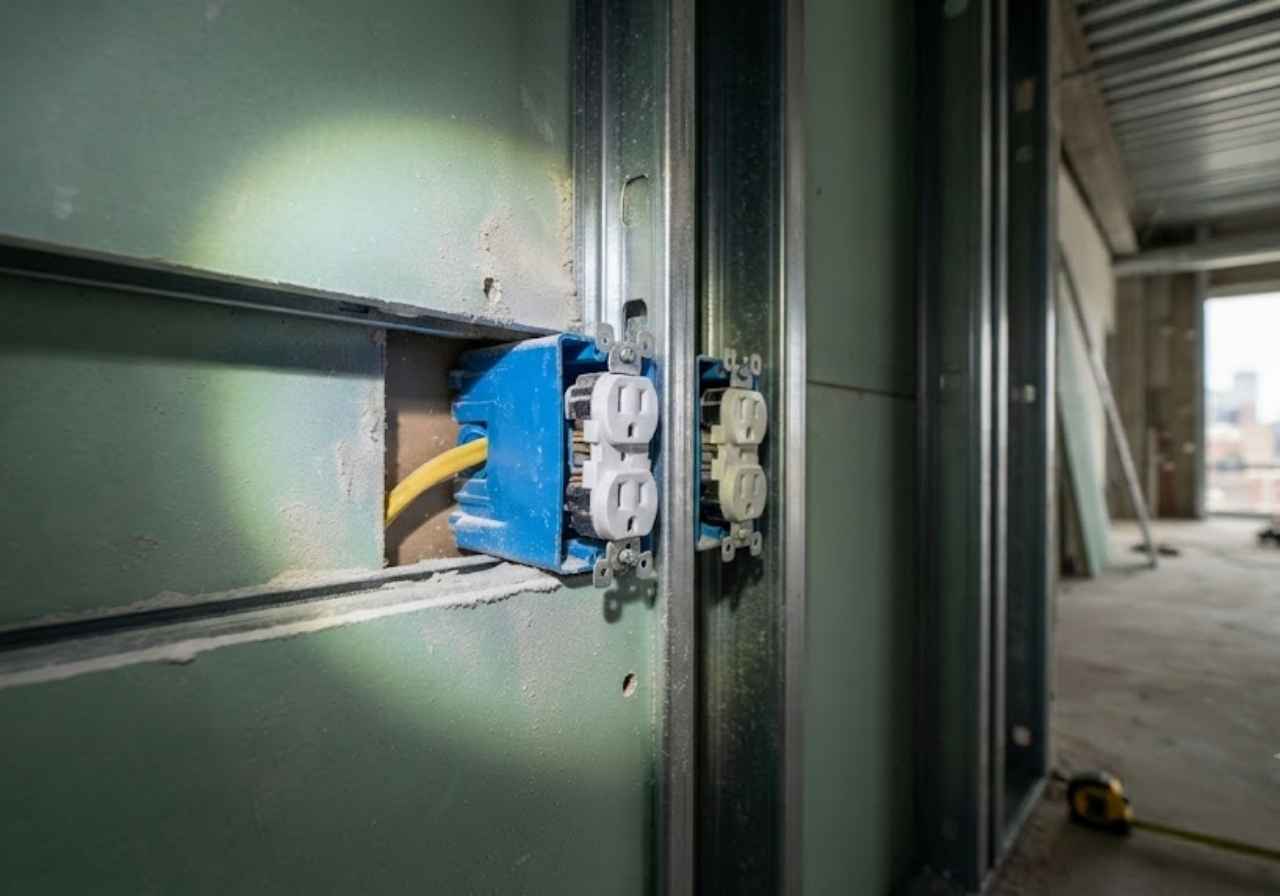 Outlet placement risk in a Denver apartment conversion demising wall