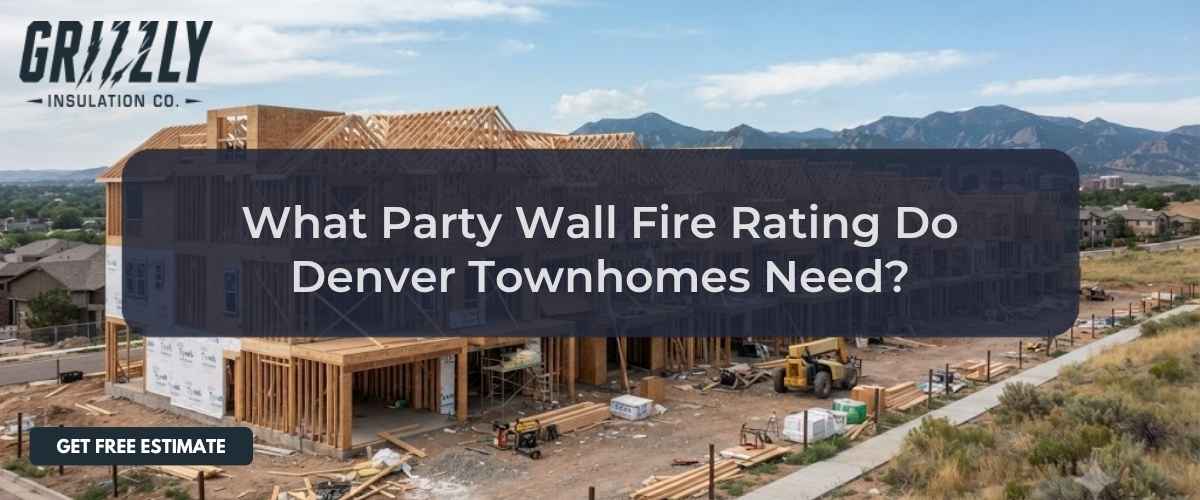 What Party Wall Fire Rating Do Denver Townhomes Need?