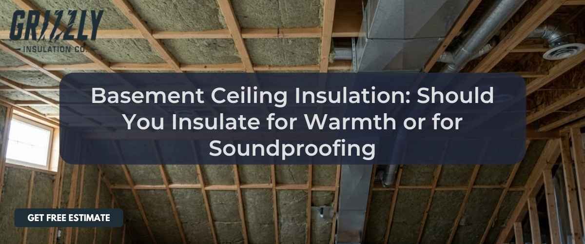 Basement Ceiling Insulation: Should You Insulate for Warmth or for Soundproofing