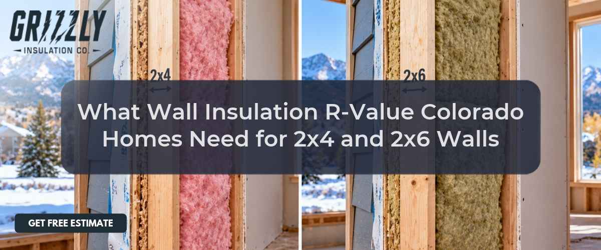 What Wall Insulation R-Value Colorado Homes Need for 2x4 and 2x6 Walls