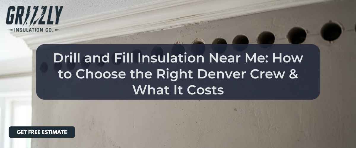 Drill and Fill Insulation Near Me: How to Choose the Right Denver Crew & What It Costs