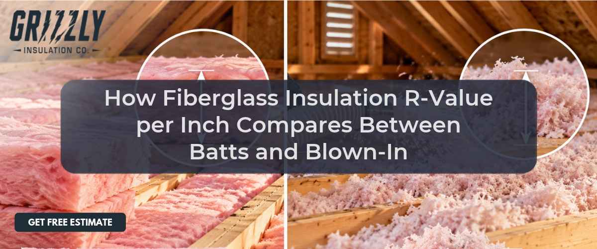 How Fiberglass Insulation R-Value per Inch Compares Between Batts and Blown-In