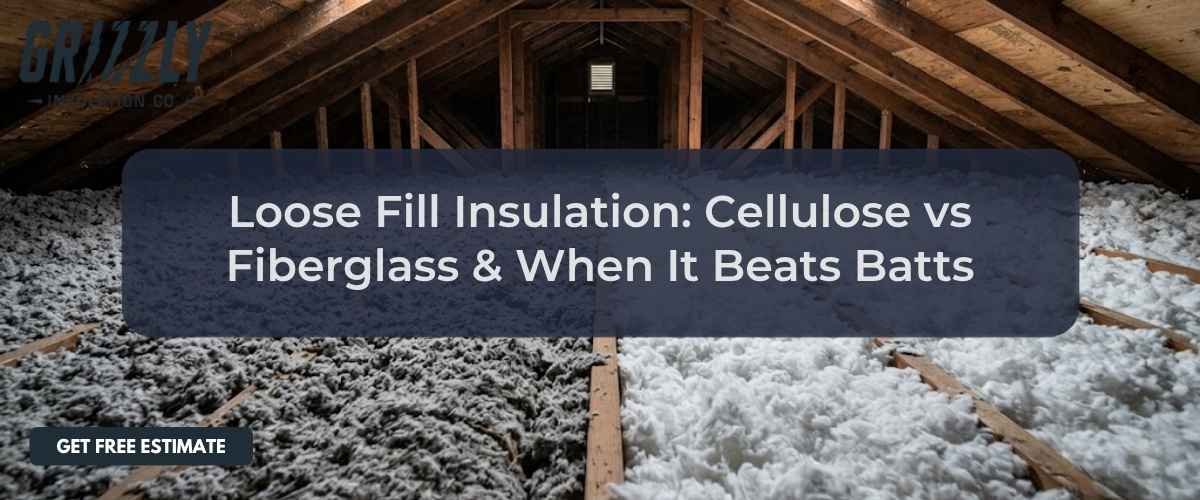 Loose Fill Insulation: Cellulose vs Fiberglass & When It Beats Batts