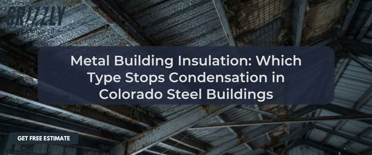 Metal Building Insulation: Which Type Stops Condensation in Colorado Steel Buildings