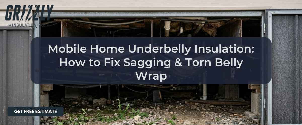 Mobile Home Underbelly Insulation: How to Fix Sagging & Torn Belly Wrap