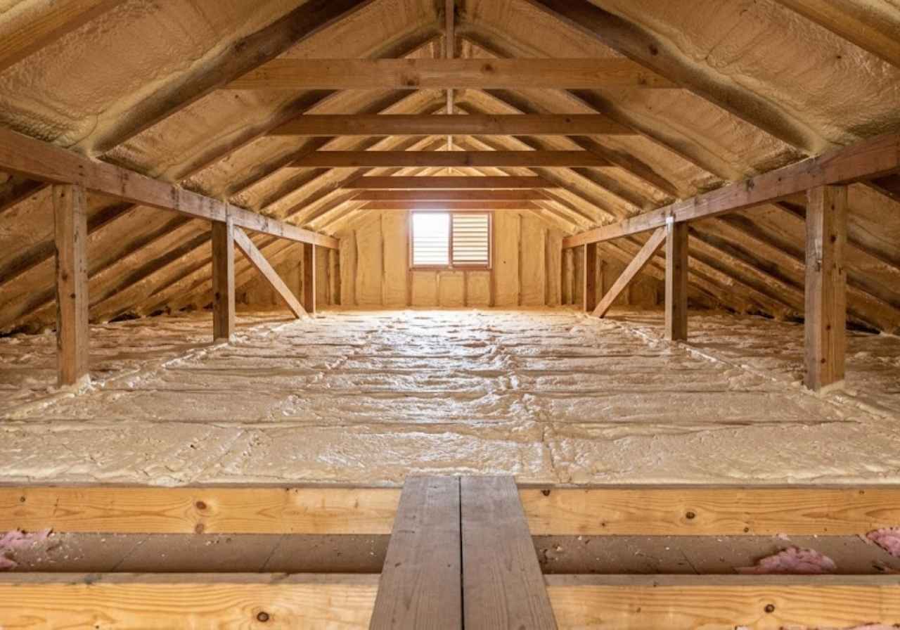 Open cell and closed cell spray foam samples compared