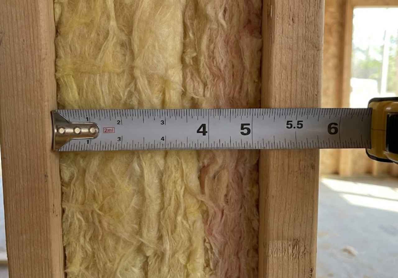 R20 batt measured in a 2x6 wall cavity