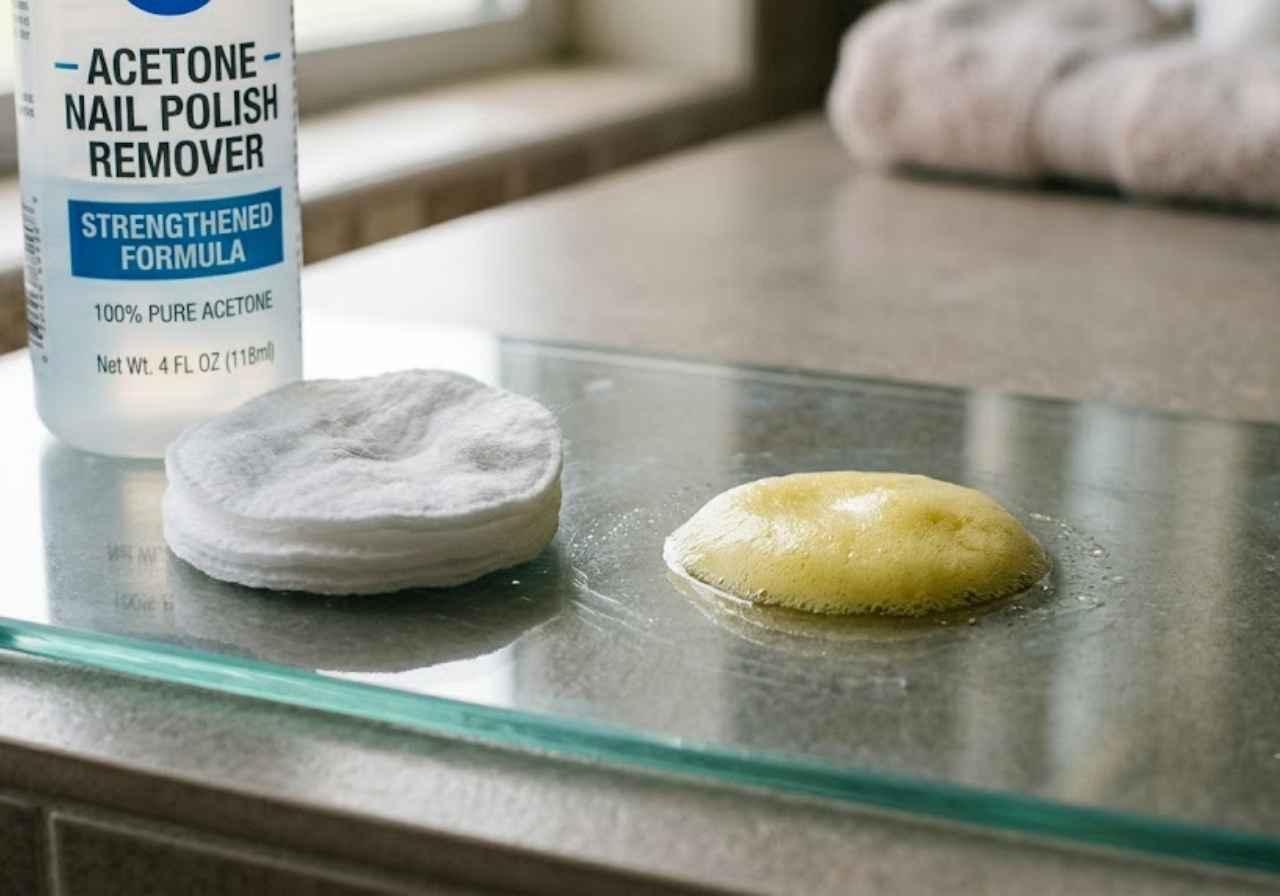 Acetone remover for wet spray foam