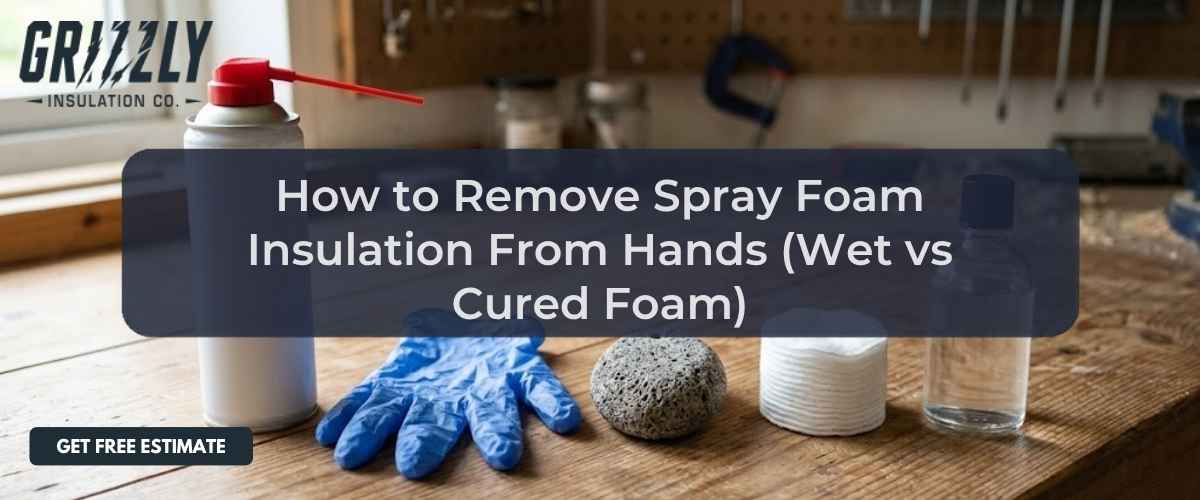 How to Remove Spray Foam Insulation From Hands (Wet vs Cured Foam)